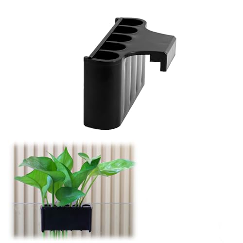 Aquarium Plant Holder，Plastic Fish Tank Plant Holder，Hanging Aquarium Planter Cup for Fish Tank Live Plants - color: Short