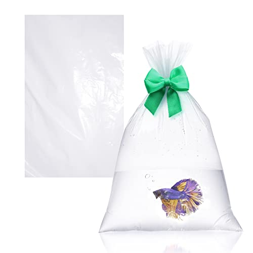 APQ Supply Plastic Fish Bags, 10 x 20 Inch Clear, 2 Mil Low-Density Polyethylene, Leak-Proof, 1000 Count - style: 10" X 20" / 2 Mil / 1000 Pack