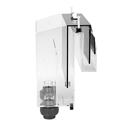 GOTOTOP Acrylic Hang-On Overflow Box for Aquariums - Self-Starting Siphon with Check Valve & Noise-Dampening Cover, Fish Tank Filter Accessory (120 Gallons Capacity)