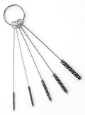 10" Tube Brush Set - 5-Pack Small Carburetor Cleaner Black | Extra long flexible reservoir brush, Food grade safe nylon build, Cleans mold from camelback hoses and small parts - color: Black, size: Small 5 Pack (2mm 3mm 4mm 5mm 6mm)