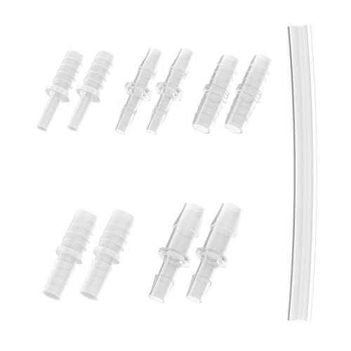 Female Urination Device Connector, Hose Barb Fittings 10Pcs, Connect The Urinal Tightly to the Extension Tube, Reusable Pipeline Connector, 1/5",7/25",7/20",11/25",47/100" (7/20" to 5 Diameters)