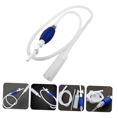 Toyvian Fish Tank Water Changer Manual Pump Vacuum Siphon Gravel Medium Size Aquarium Tool for Tank Maintenance and Gravel Washing