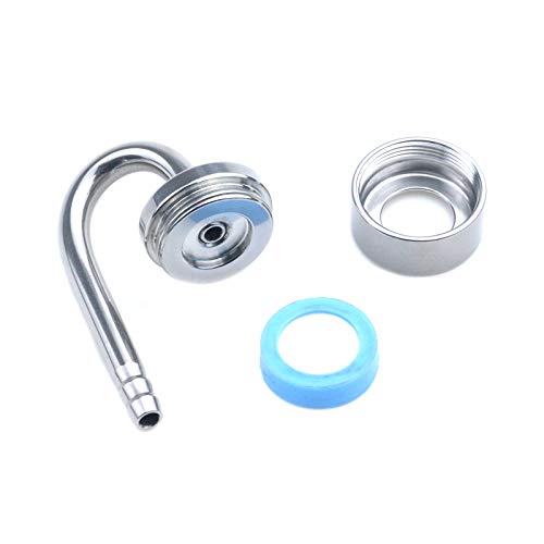 CO2 Atomizer Stainless Steel Bubble Diffuser with Suction Cup and Replacement Ceramic Disc with Suction Cup and Replacement Ceramic Disc