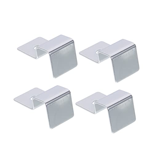 balacoo 4pcs Stainless Steel Aquarium Lid Racks Fish Tank Cover Holders for Glass Easy to Install and Support for Cleaning and Water Changes