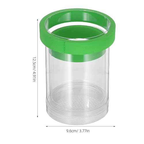 BESPORTBLE Floating Fish Breeding Isolation Box with Mesh Divider, Small Aquarium Guppy Breeding Hatchery Incubator Tank for Fish Egg Hatching and Nursery, Green Plastic Pet Aquarium