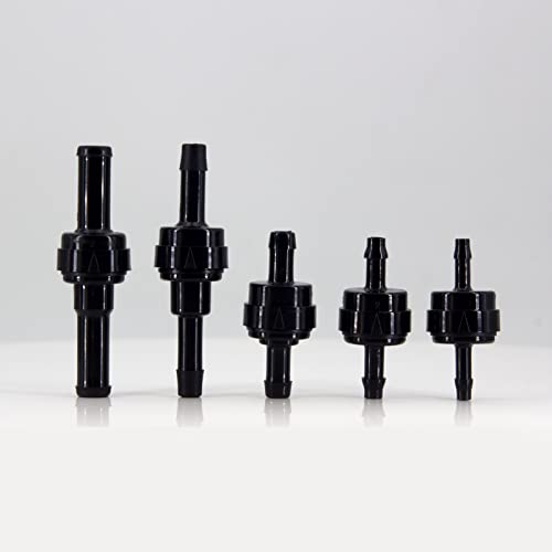 5/16" 9mm PA66 Automotive Oil Line Spring Check Valve, High Temperature and Corrosion Resistance one-way Car Fuel Oil Pump Check Valve - size: 5/16"