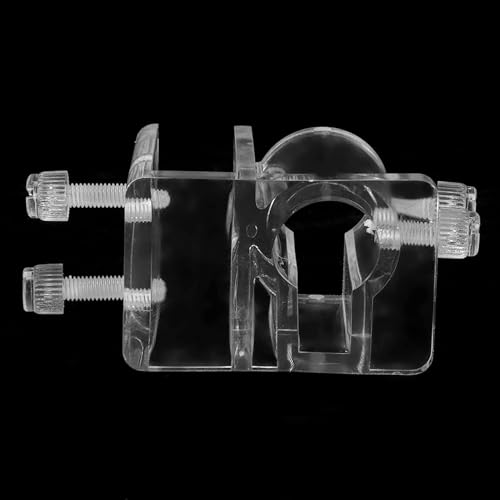 2Pcs Acrylic Transparent Aquarium Fish Tank Water Pipe Hose Fixing Clip Tube Clamp Holder, Fish Pipe Holder Fixed Clips for Holding Doing Pump Soft Hose