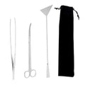 Levemolo Aquascaping Tools 1 Set of Precision Aquarium Cleaning Tools Stainless Steel Safe Storage Pouch