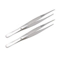 8 Inch Stainless Steel Tweezers with Straight Serrated Tip Multipurpose Forceps for Craft Repairing 2 Pack - size: 8 Inch