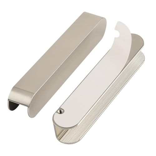 5 Pack Modern Self Adhesive Cabinet Handles 6 Inch Stick On Dresser Pulls No Drill Drawer Pulls Brushed Nickel Peel and Stick Handles for Closet Door Pull Handle - color: C-Brushed Nickel, size: 6 Inch