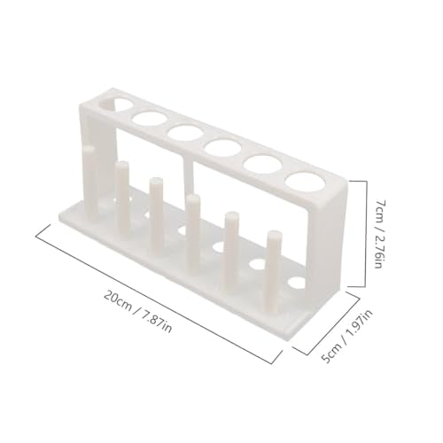 Plastic Test Tube Holder Rack for Aquarium Water Quality Testing Laboratory Tube Organizer Stand for Science Labs