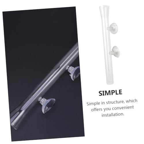 GANAZONO Aquarium Shrimp Feeder Tube and Dish Glass 200mm Fish Feeding Tool for Aquarium Shrimp and Fish Tank Supplies