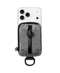 bitplay Magnetic Mini Pouch, Magsafe Compatible Phone Pouch, Tear Resistant Everyday Carry Card Holder, Key Slot with Water Repellent Zipper, Grey - color: Grey