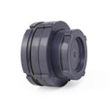 ChillWaves PVC Bulkhead Fitting 2-1/2" Double Thread Connector Adapter with Plugs for Water Tank, Aquariums, Rain barrels(1-PACK) - size: 2-1/2 INCH, style: Bulkhead Fitting + Plug