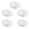 1/8" - 1/4" Plastic Tubing Clamps, 5 Pcs Adjustable Tube Clamp, Peg Tube Clip, Laboratory Pinch Valve Flow Control Hose Clamp for Control Wine, Beer Bottle and Infusion Bottle (White) - size: 1/8" - 1/4"
