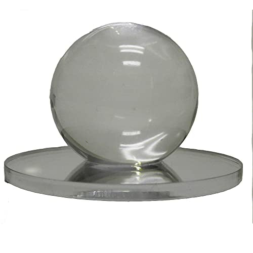 Mirart 1-1/4" Diam. Ball x 2" Self Stick Round Acrylic Mirror Back (2 Pack) - style: 1¼" Ball -2Pack
