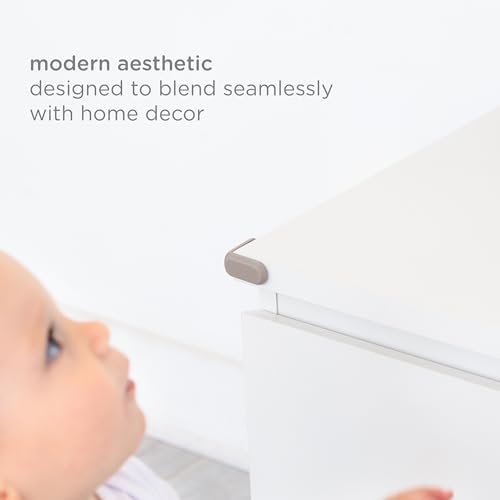 Ubbi Corner Protectors, Furniture Corner Guards for Baby and Toddlers, Baby Proof Covers, Baby Safety, Taupe, 16 Piece Set - size: One Size, style: Taupe Corner Protectors