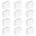 12 Pack Cat Fountain Filters Sponge Replacement Pet Fountain Pre-Filter Square Foam Sponges for 84oz/2.5L Cat Water Fountains, White