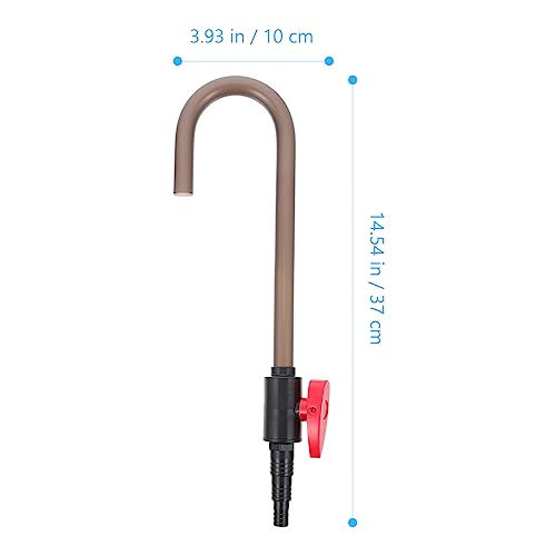 ULTECHNOVO Aquarium Water Filler, Hanging Aquarium Supplies Aquariums Accessories Fish Gravel Spill Conter Free Clamp Tank Pipe Type Vacuum for Automatic Device