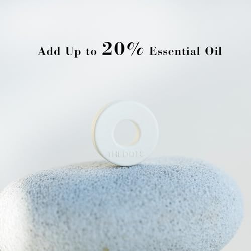 THEDOTS 8 Pack Amber Moss Scent Refills, Natural Essential Oil Infused Pads, Aromatherapy Solid Car Freshener Tablet (Clip Not Included)