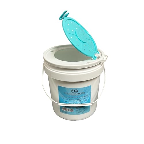 Plastic Bait Bucket (Minnow Bucket), 1 Gallon, White with Vented LID