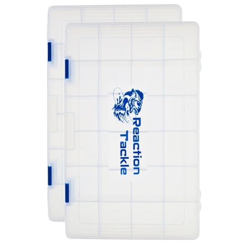 Reaction Tackle Tackle Box Trays, Utility Storage Boxes for Fishing Tackle, Lures, Hooks & Baits – Fits Tackle Bags and Tackle Boxes - color: 3700 Trays (2-pack)
