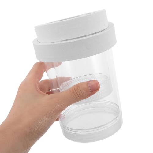 Hemobllo Floating Aquarium Fish Breeding Isolation Box with Fine and Coarse Mesh Nets, Hatchery Incubator for Guppy and Betta Fry Nursery, White Small and Medium Size Set for Fish Tank
