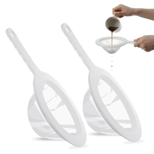 Ouligay 2 PCS Brine Shrimp Net Sieve Baby, Food Filter Strainer, Fish Net Aquarium 80 Mesh 200 Mesh Sieve for Filter Shrimp Hatchery Fry Brine Eggs for Hatching Baby Fish Separator
