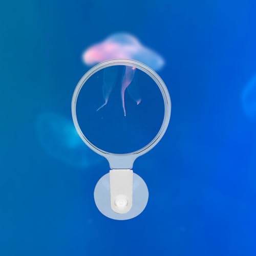 4pcs Acrylic Fish Tank Glass with Cup Enhanced Viewing for Aquariums Reptile Tanks and -Landscapes User-Friendly Design for Seniors and Clear Observation of Creatures
