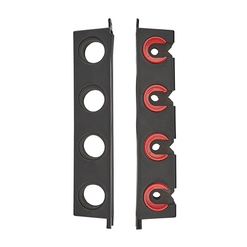 Berkley Twist Lock Fishing Rod Rack, Stores 4 Rods, Black, Soft Foam Grip Pads Protect Rod Finishes, Durable Construction, Easy to Mount with Common Tools - style: Twist Lock Utility 4 Rod Rack