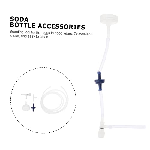Kichvoe 2 Sets Shrimp Incubator Kit with Hatchery Accessories for Soda Bottle DIY Brine Artemia Hatching Equipment Transparent for Fish and Shrimp Breeding