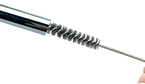 Pipe Cleaning Brush Set Abrasive Filament, 9 Piece Variety Pack for Removal of Rust, Corrosion, Paint