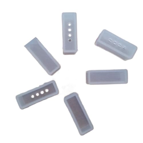 flexiable rubber 50pcs Silicon Tube IP67 Silicon Clip Nonporous End Caps Use for 5050 3528 drain elastic (Color : 10mm 4hole) - color: 10mm 4hole