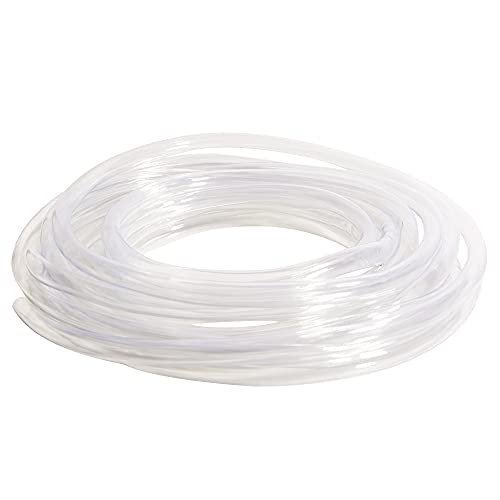 QuQuyi PVC Vinyl Tubing 8mm ID X 10mm OD, Flexible Plastic Hose Clear Oil Resistant Industrial Tubing, 32.8FT - size: 8x10mm, style: 32.8 Feet