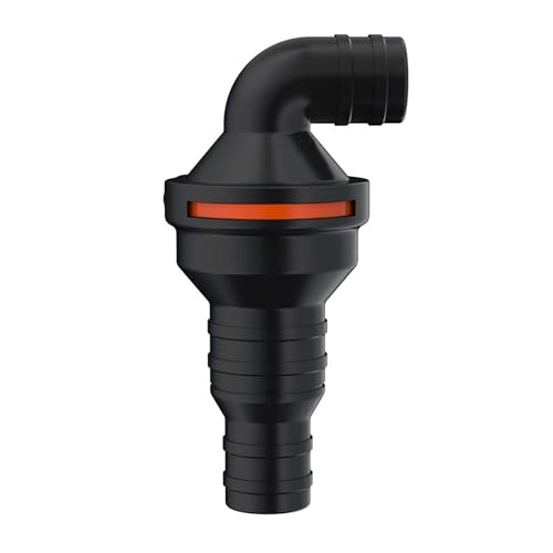 SEAFLO in-Line/ 90° Quick Disconnect Non-Return Check Valve PA6+GF+POM Construction, Anti-Backflow Design, Versatile Applications (Choose Size and Style) - size: 5-Pack, style: 90° Angled (1-1/4"-1½" IN | 1½" OUT)
