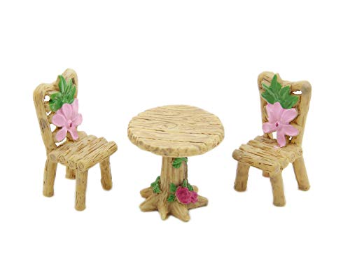 Miniature Fairy Garden Decoration Accessories Garden Sculptures Statues,Yard Decor for Outside Gnomes Outdoor Decor for Patio - size: Table & Chair