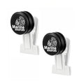 Magnetic Seaweed Feeding Clip for Saltwater Aquarium, Automatic Fish Feeder with Algae Magnet Clip, Glass Tank Accessory for Aquatic Pets, Up to 15mm Glass Thickness - color: Black-2Pcs