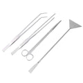 1set Aquarium Maintenance Tool Set Aquascaping Kit Scissors Tweezers and Spatula for Easy Plant Care and Fish Tank Cleaning