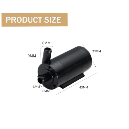 3PCS DC 3-5V USB Micro Submersible Mini Water Pump,Small Aquarium Pump for Fish Tank Aquariums Pond Fountain Hydroponics Garden (Black) - color: Black