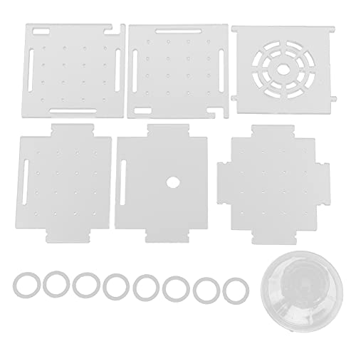 Acrylic Fish Isolation Box Aquarium Hatchery with Feeding Hole for Baby Fish Shrimp Breeding (Single Grid mini 6 * 6*)