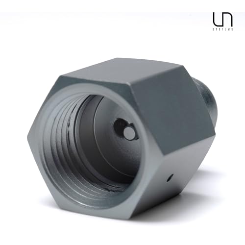 Ultum Nature Systems Micro Paintball Adapter - 5/8-18 UNF Male to G1/2-14 Female - Pair UNS Micro Regulator to 16-24oz CO2 Cylinder Pro, Aluminum Alloy High-Pressure Connector for Planted Tanks