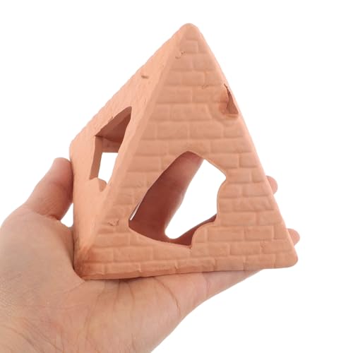YARNOW Aquarium Ceramic Shrimp Cave and Fish Hiding Cave for Breeding, Betta Fish Tunnel, Non-Toxic Aquarium Shelter Ornament for Shrimp and Small Aquatic Pets