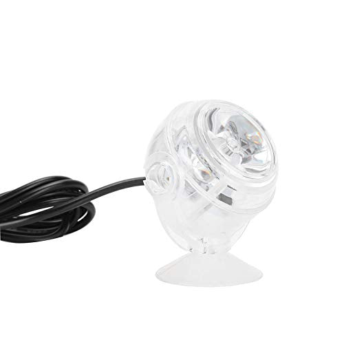 Aquarium Lights, Colorful Gradient Submersible LED Fish Light, LED Aquarium Light, Night Spot Light, US Plug White, for Home Aquariums, Office Tanks, and Decorative Fish Tanks - color: US Plug White