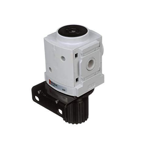 PneumaticPlus PPR3-N02BG Compressed Air Pressure Regulator 1/4" NPT (High Flow), Embedded Gauge & Bracket - size: 1/4" NPT (High Flow)