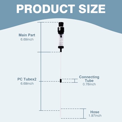 Aquarium Siphon Cleaner for Waste Remover Coral Feeder Fish Feeder, Upgraded 21inch Aquarium Siphon Pipette Sand Cleaner, Fish Tank Feeding Tube