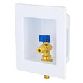 EFIELD Universal Ice Maker Box,1/2-Inch Pex Crimp Inlet with Installed 1/4-Turn Ball Valve, (Crimp Pex 1807),(IM016) - size: without Arrestor, style: Pex Crimp