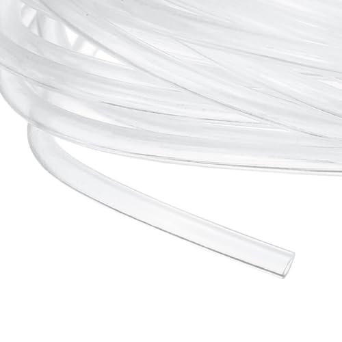 uxcell Clear PVC Tubing, 0.8mm ID x 1.5mm OD - 15ft PVC Tube Lightweight Vinyl Hose, Transparent Flexible Plastic Water Tubing for Air Oil Water Transfer Aquarium Irrigation - size: 0.8mm ID x 1.5mm OD