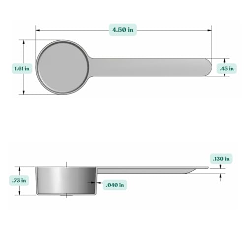 4 Teaspoon (20 mL) Long Handle Plastic Measuring Spoon for Coffee, Protein Powder, Pet Food, Spices, Grains, Dry Goods – Food-Grade BPA-Free (Pack of 10) - size: 20 mL | 4 Teaspoon