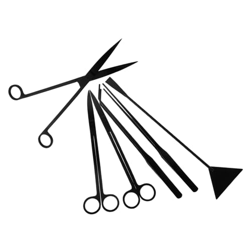 Milisten 1 Set Aquascaping Tool Kit Precision Trimming Scissors Tweezers Spatula for Aquarium Maintenance Multifunctional Water Grass Supply for Stunning Underwater Landscapes
