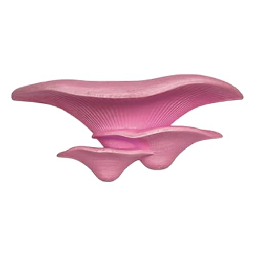 Mushroom Betta Perch Hammock | Suction Cup Aquarium Decor & Enrichment for Bettas | Resting Spot & Fish Tank Decoration (Pink) - color: Pink